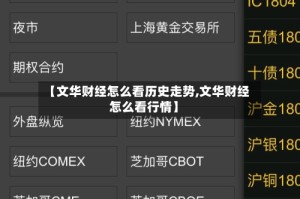 【文华财经怎么看历史走势,文华财经怎么看行情】