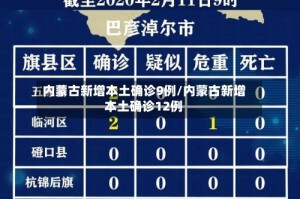 内蒙古新增本土确诊9例/内蒙古新增本土确诊12例