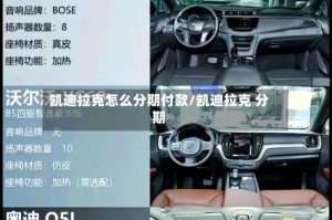 凯迪拉克怎么分期付款/凯迪拉克 分期