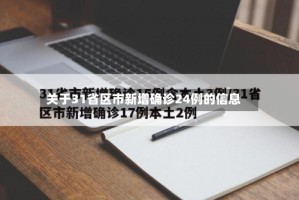 关于31省区市新增确诊24例的信息