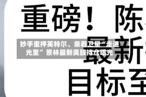 妙手重押英特尔、乘着卫星“走进光里” 景林最新美股持仓曝光