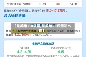 【凯美瑞2.0质量,凯美瑞20质量怎么样】