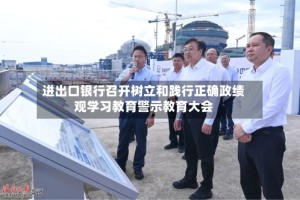 进出口银行召开树立和践行正确政绩观学习教育警示教育大会