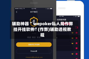 辅助神器“ wepoker私人局作弊挂开挂软件”(作弊)辅助透视教程