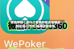 辅助神器“ 德扑之星真的有透视确实有透视”(作弊)辅助透视教程