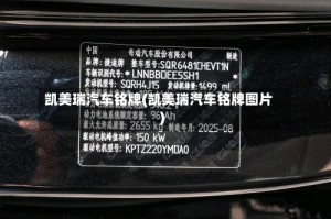 凯美瑞汽车铭牌(凯美瑞汽车铭牌图片)