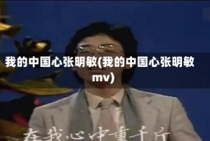我的中国心张明敏(我的中国心张明敏mv)
