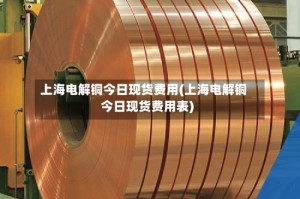 上海电解铜今日现货费用(上海电解铜今日现货费用表)