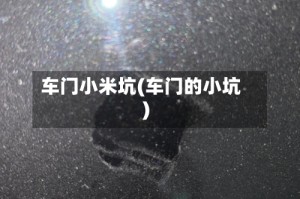 车门小米坑(车门的小坑)