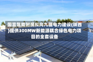 国富氢能附属拟向九疆电力建设(陕西)提供300MW新能源耦合绿色电力项目的全套设备