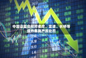 中国证监会拟对老虎、富途、长桥等境外券商严厉处罚