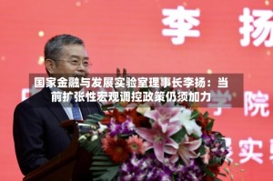 国家金融与发展实验室理事长李扬：当前扩张性宏观调控政策仍须加力