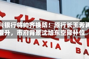 嘉兴银行将帅齐换防！原行长王芳再擢升，市府背景沈旭东空降补位
