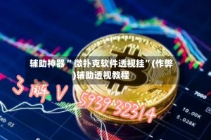 辅助神器“ 微扑克软件透视挂”(作弊)辅助透视教程