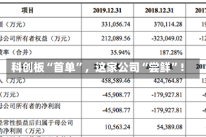 科创板“首单”，这家公司“尝鲜”！