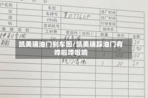 凯美瑞油门刹车图/凯美瑞踩油门有哗啦哗啦响