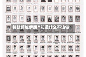 特朗普称伊朗“知道什么不该做”