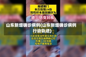 山东新增确诊病例(山东新增确诊病例行动轨迹)