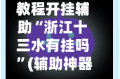 教程开挂辅助“浙江十三水有挂吗 ”(辅助神器)开挂详细教程