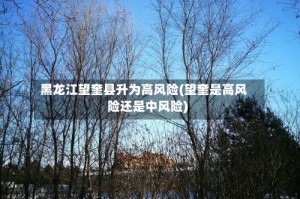 黑龙江望奎县升为高风险(望奎是高风险还是中风险)