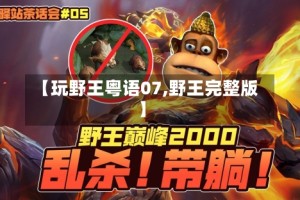 【玩野王粤语07,野王完整版】