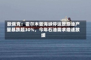 欧佩克：霍尔木兹海峡停运致原油产量暴跌超30%，今年石油需求增速放缓