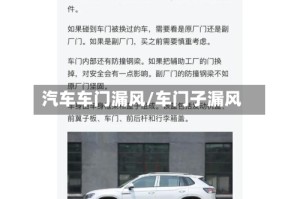 汽车车门漏风/车门子漏风