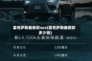 雷克萨斯最新款suv(雷克萨斯最新款多少钱)