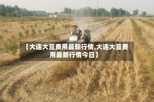 【大连大豆费用最新行情,大连大豆费用最新行情今日】