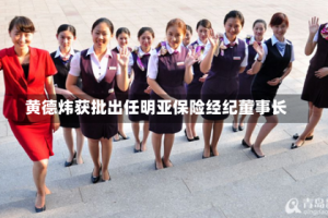 黄德炜获批出任明亚保险经纪董事长