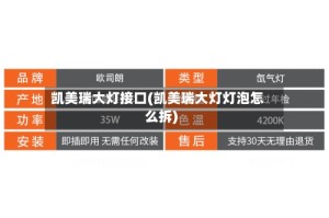 凯美瑞大灯接口(凯美瑞大灯灯泡怎么拆)