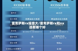 雷克萨斯rx噪音大/雷克萨斯rx和nx选取哪个好