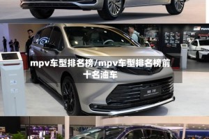 mpv车型排名榜/mpv车型排名榜前十名油车