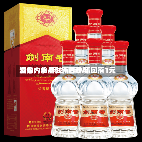 酒价内参4月21日费用发布：水晶剑南春小幅回落1元-第1张图片