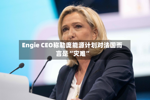 Engie CEO称勒庞能源计划对法国而言是“灾难	”-第2张图片