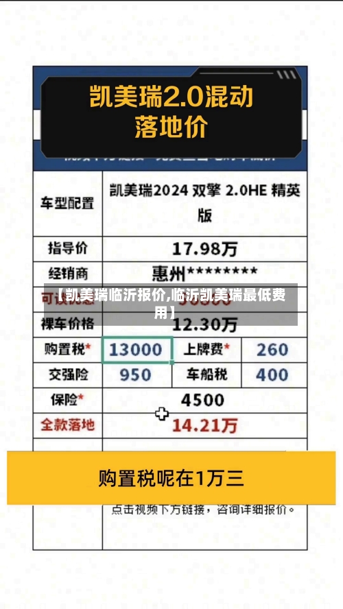 【凯美瑞临沂报价,临沂凯美瑞最低费用】-第1张图片