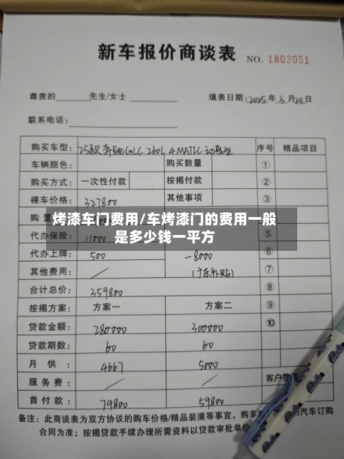 烤漆车门费用/车烤漆门的费用一般是多少钱一平方-第1张图片