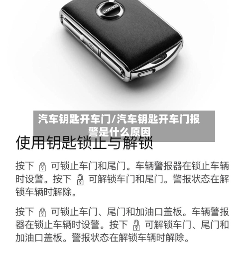 汽车钥匙开车门/汽车钥匙开车门报警是什么原因-第2张图片