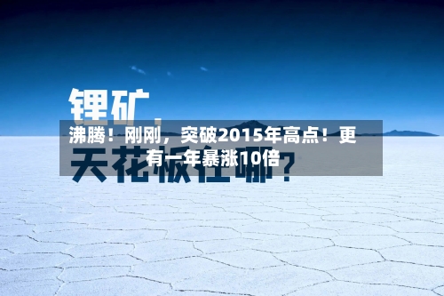 沸腾！刚刚，突破2015年高点！更有一年暴涨10倍-第3张图片