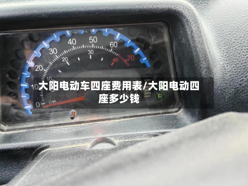 大阳电动车四座费用表/大阳电动四座多少钱-第3张图片