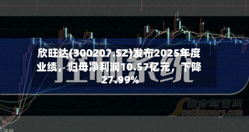 欣旺达(300207.SZ)发布2025年度业绩，归母净利润10.57亿元	，下降27.99%-第2张图片