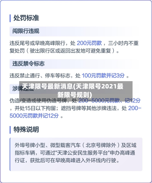 天津限号最新消息(天津限号2021最新限号规则)-第3张图片