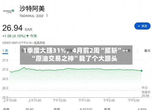1季度大赚31%，4月前2周“腰斩”--“原油交易之神”栽了个大跟头-第3张图片