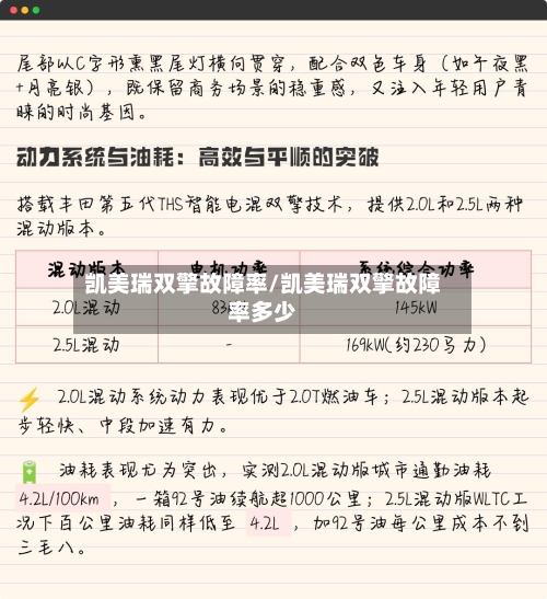 凯美瑞双擎故障率/凯美瑞双擎故障率多少-第2张图片