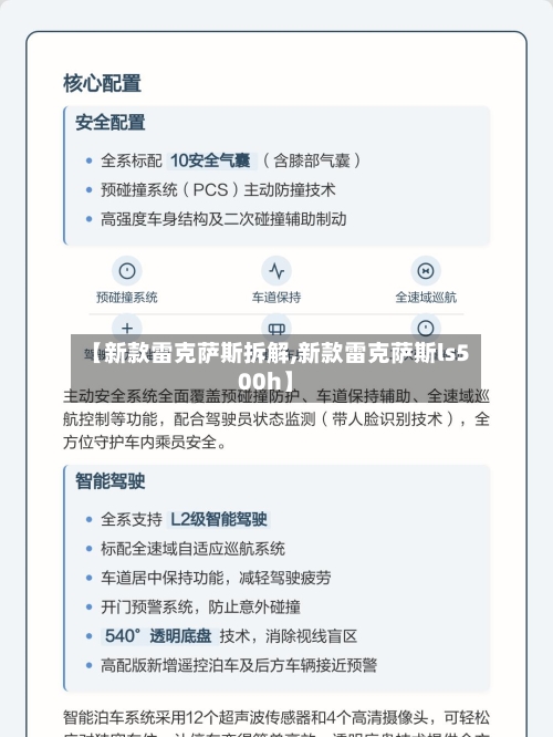 【新款雷克萨斯拆解,新款雷克萨斯ls500h】-第2张图片