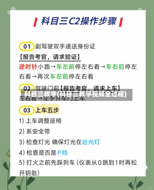 科目三教学(科目三教学视频全过程)-第1张图片