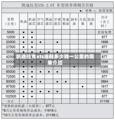 凯迪拉克xts油耗多少钱一公里的简单介绍-第3张图片