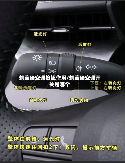 凯美瑞空调按钮作用/凯美瑞空调开关是哪个-第2张图片