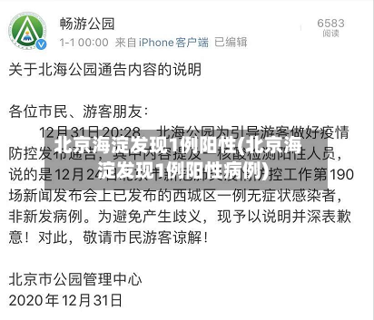 北京海淀发现1例阳性(北京海淀发现1例阳性病例)-第2张图片