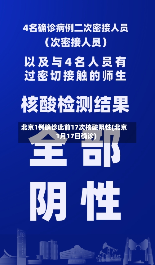 北京1例确诊此前17次核酸阴性(北京1月17日确诊)-第1张图片